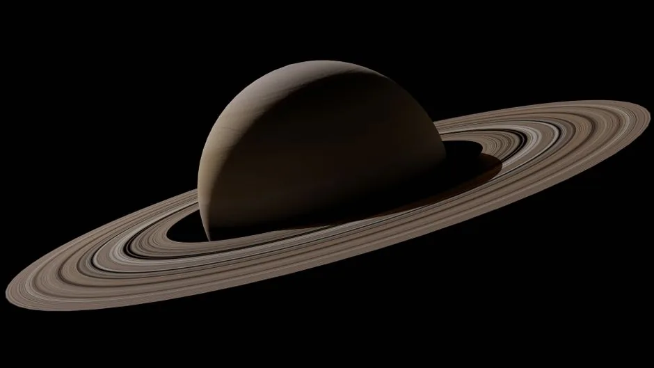 A breathtaking image capturing Saturn's rings against a black backdrop, showcasing the beauty of this gas giant.